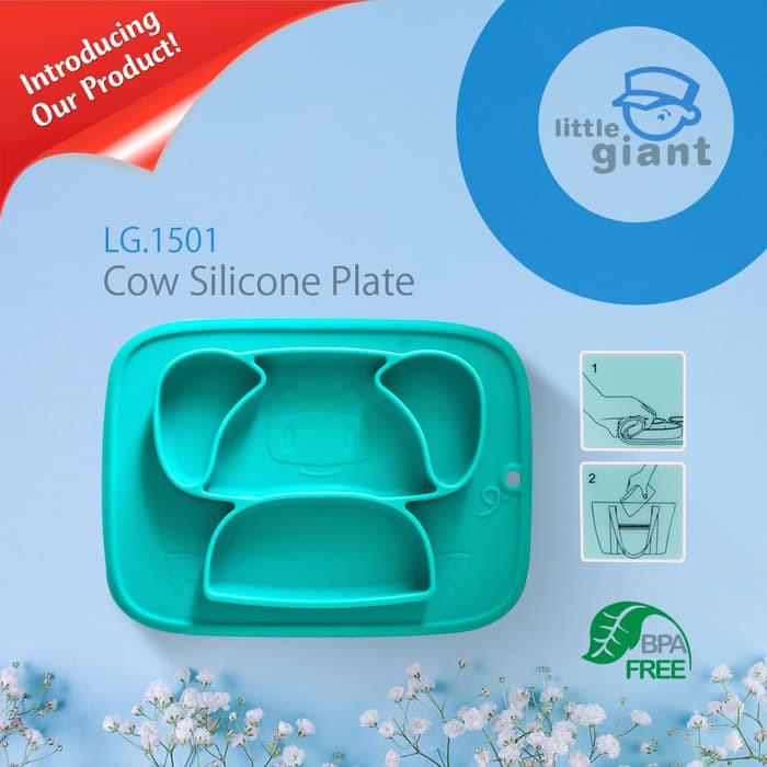 Little Giant Owl Silicone Plate/ Tempat Makan Bayi Silikon LG 1504 &amp; LG 1501