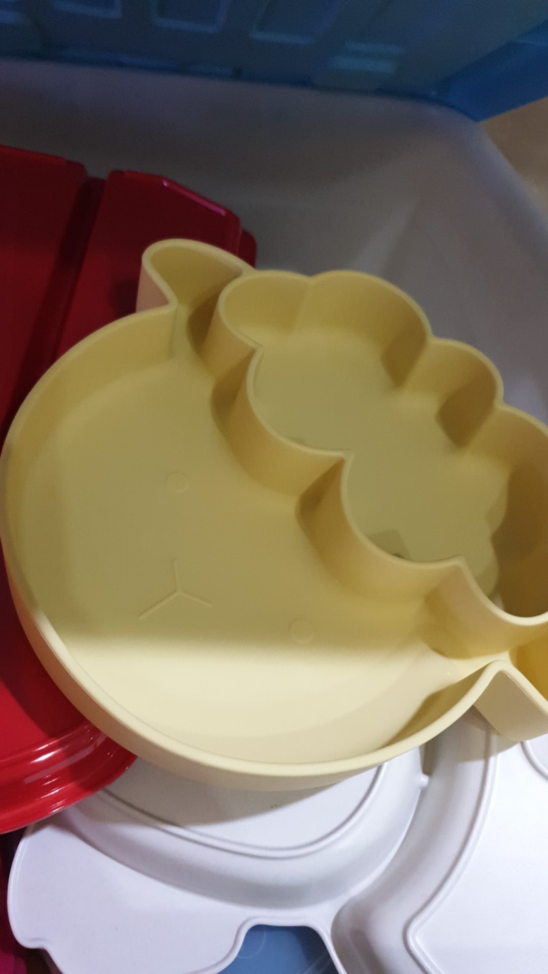 1pc Piring Bentuk Domba Bahan Silikon Food Grade Tanpa Bpa Untuk Bayi Belajar Makan