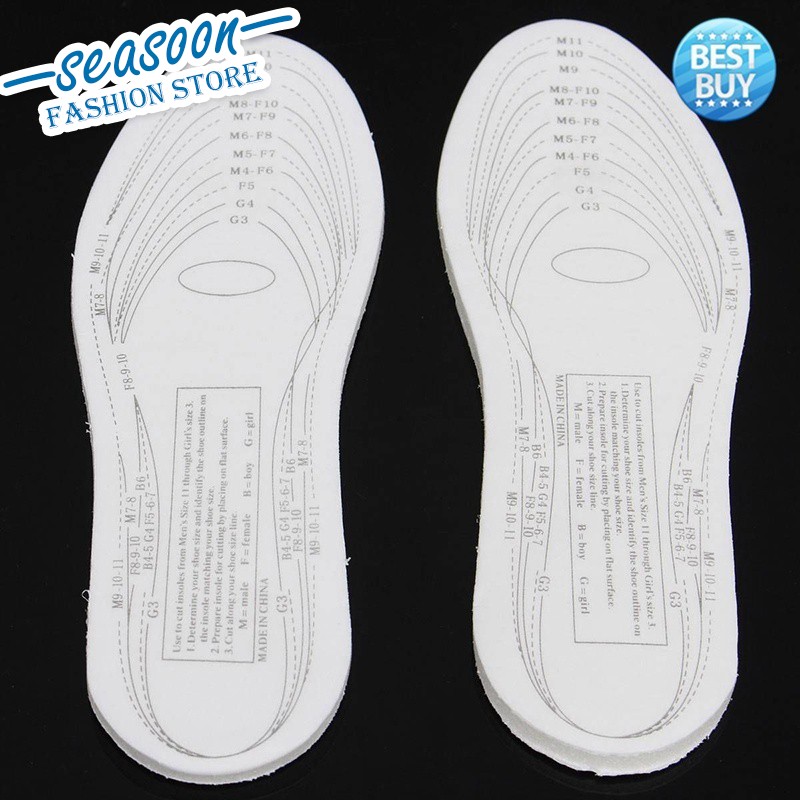 Insole Sisipan Sepatu Pereda Sakit Tumit Kaki Untuk Pria dan Wanita, Bahan Lembut dan Nyaman Bisa Semua Ukuran (35-46)