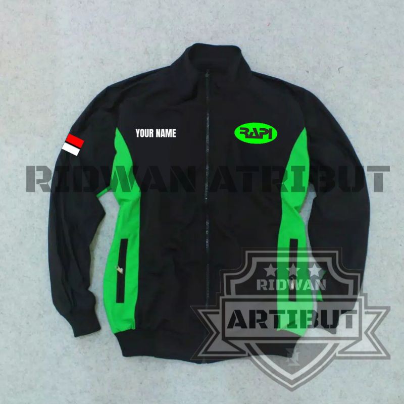 Jaket Bomber/Tracktop Rapi.Jaket bomber taslan (waterproof)