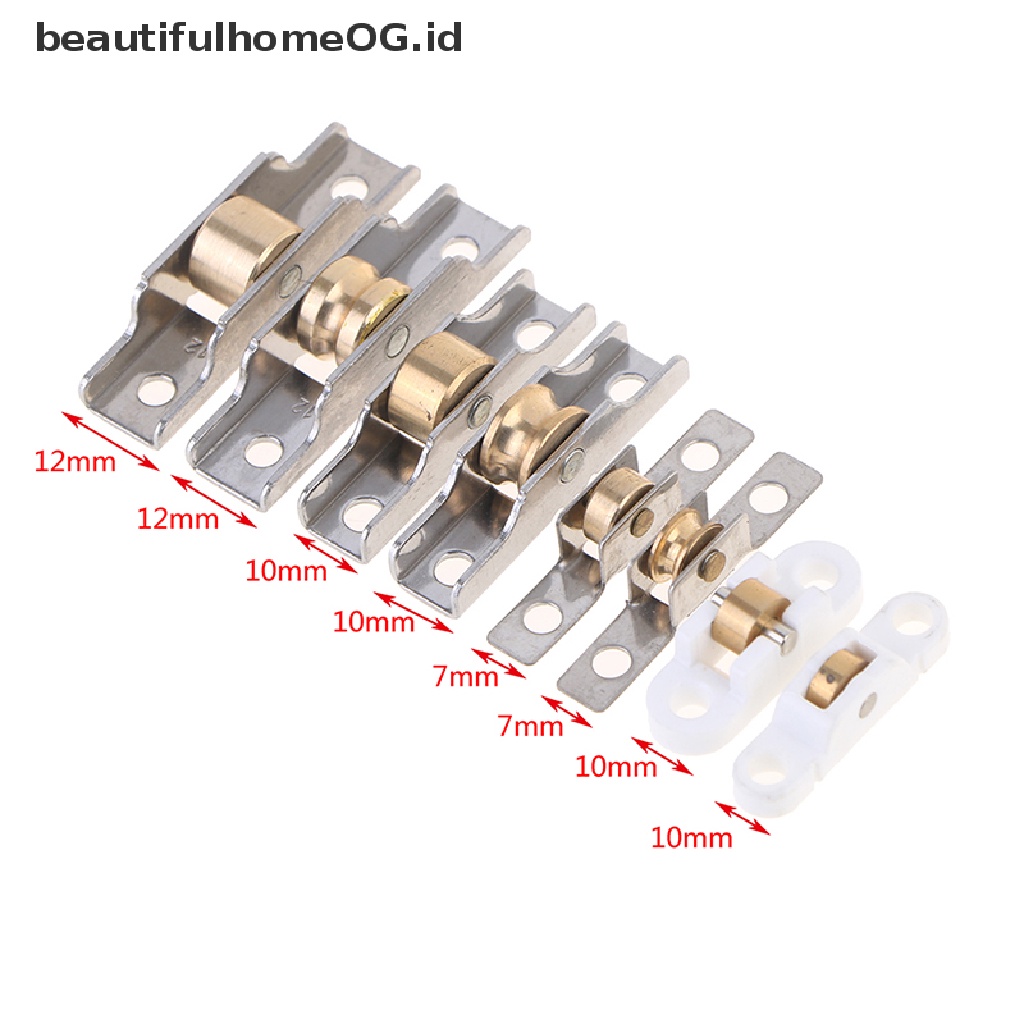 1 Pc Roda Katrol Pintu Geser Jendela Bahan Stainless Steel