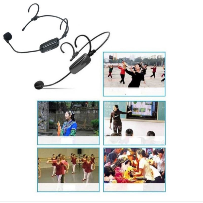 Mic Wireless Bando Imam Mesjid Ceramah Jarak Jauh 2 Mic Wireless