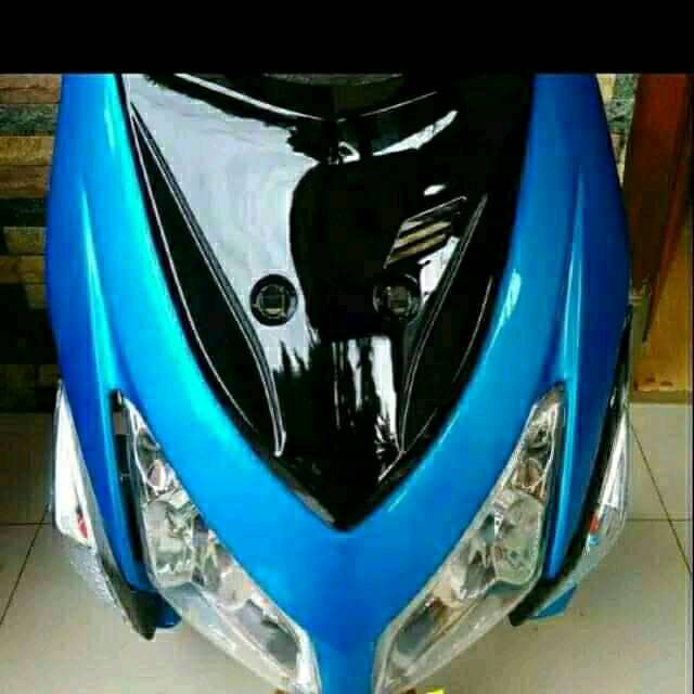 Full set tameng depan honda vario 110 karbu/lama/warna biru