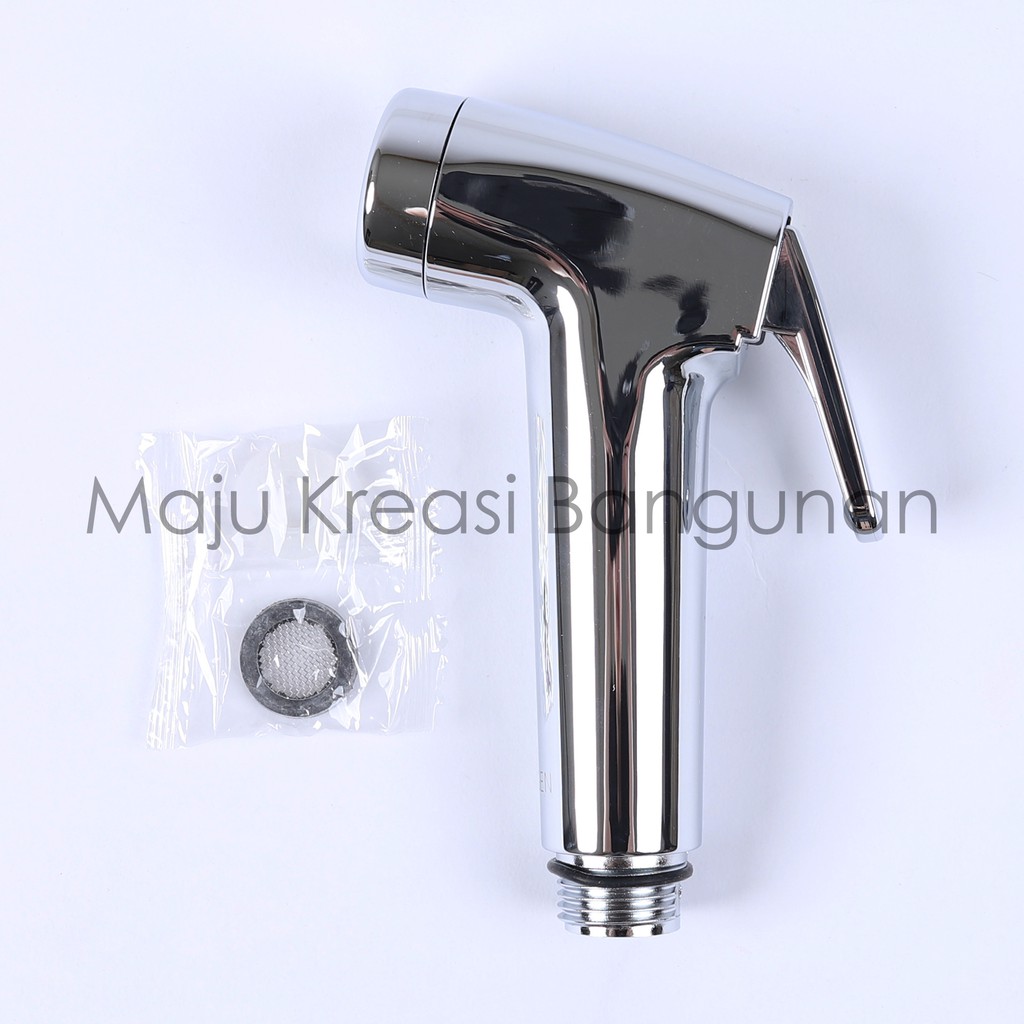 Kepala Jet Shower Bidet Toilet Kloset SOLIGEN Semprotan Air Washer Kamar Mandi Head Putih Chrome