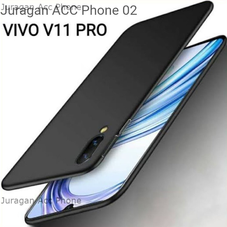 Soft Case Blackmatte Vivo V11 Pro Casing Silikon  Black Matte Hitam Polos Vivo V11 Pro Terbaik