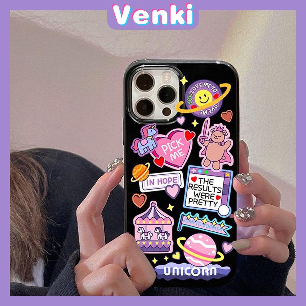 iPhone Case Silicone Soft Case Black TPU Glossy Big Hole Camera Protection Shockproof Cute Cartoon For iPhone 13 Pro Max iPhone 12 Pro Max iPhone 11 Pro Max iPhone 7Plus iPhone x xr