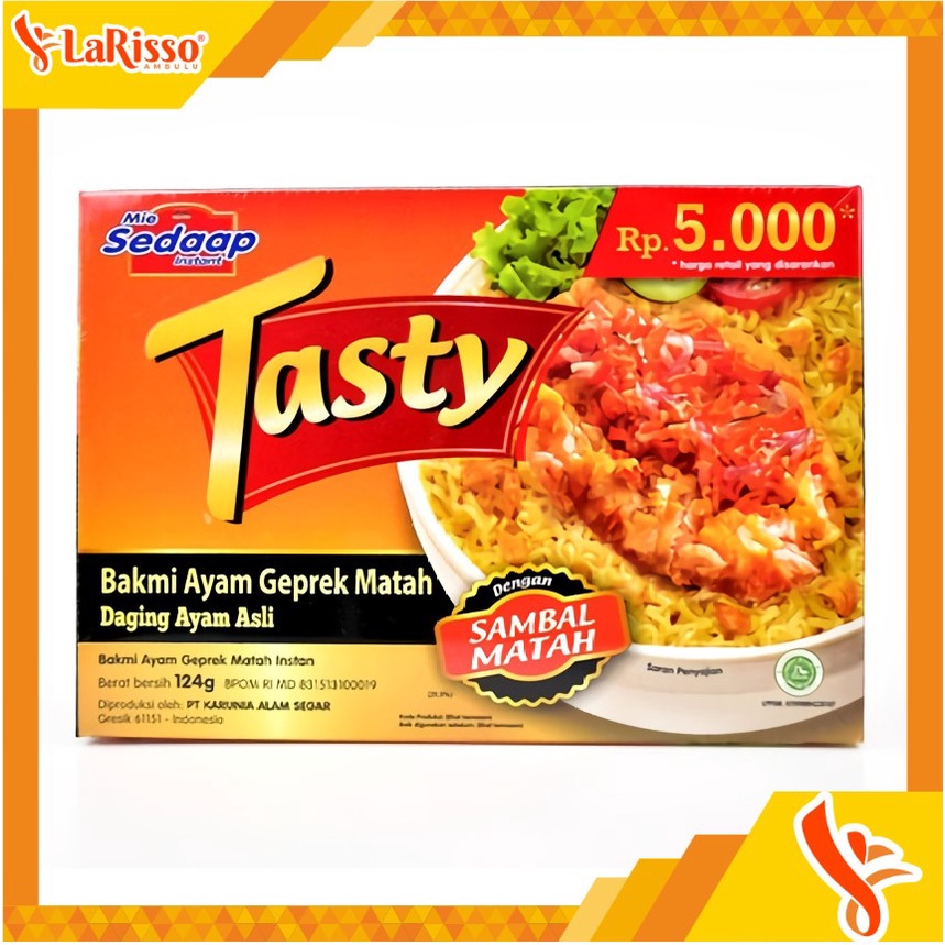 

MIE SEDAAP TASTY 124GR AYAM GEPREK SAMBAL MATAH