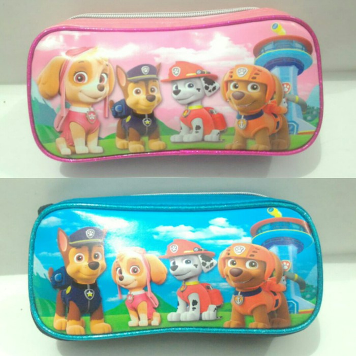 

Tenpat Pensil/ Kotak Pensil Glitter Karakter Paw Patrol Pink dan Biru
