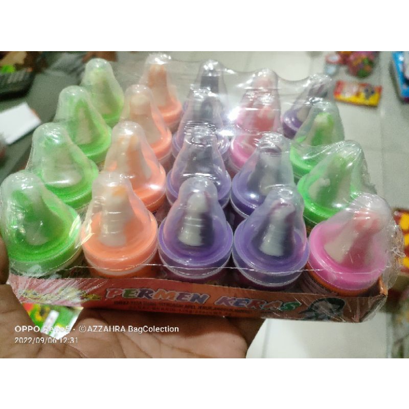 

permen odot warna isi 20 .