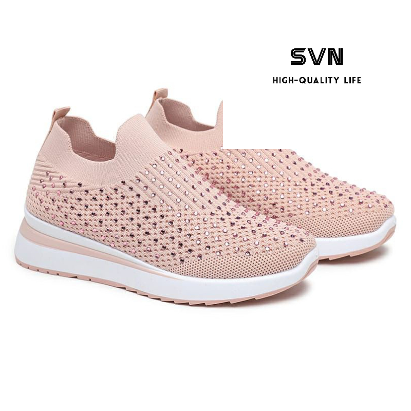 [GROSIR][COD] SEVEN_DAY SEPATU SLIP ON BAHAN RAJUT SEPATU WANITA IMPORT MURAH FASHION FZ-A66