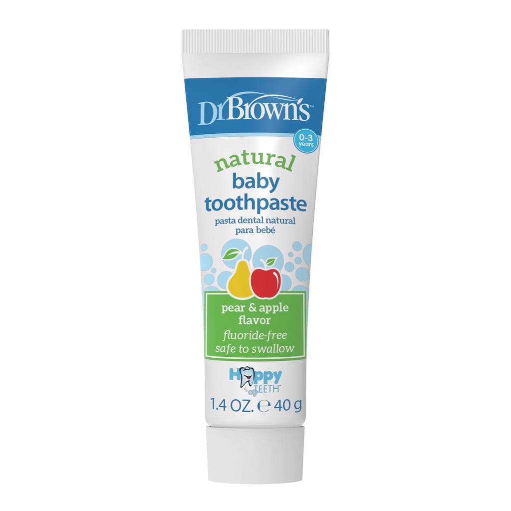 Dr Brown's - Natural Baby Toothpaste 40g (0-3years)