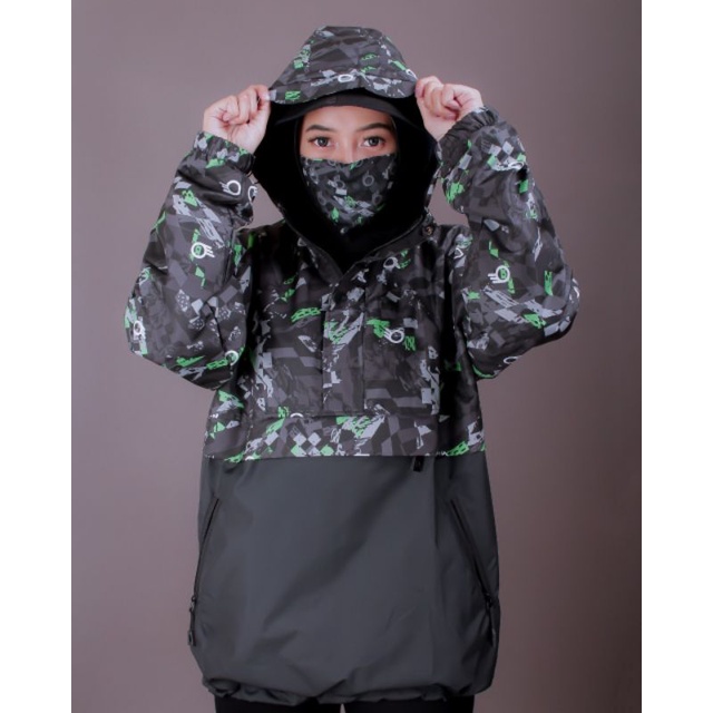 GRATIS MASKER JAKET CAGOULE PRIA UNISEX SUBLIME FULL PRINTING - JAKET WATERPROOF GUNUNG ANTI AIR