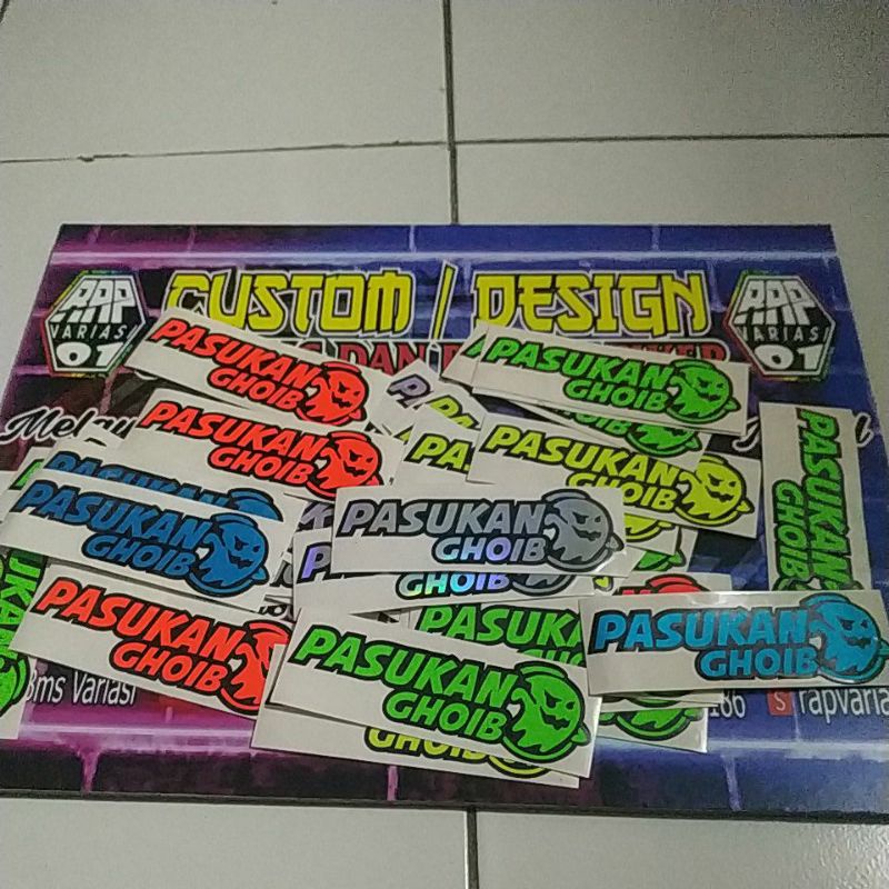 stiker PASUKAN GHOB,stiker Cutting, stiker motor mobil laptop dll