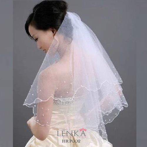 [TOKO TERPERCAYA]WEDDING VEIL MUTIARA PERNIKAHAN PENGANTIN WANITA LACE HRP002