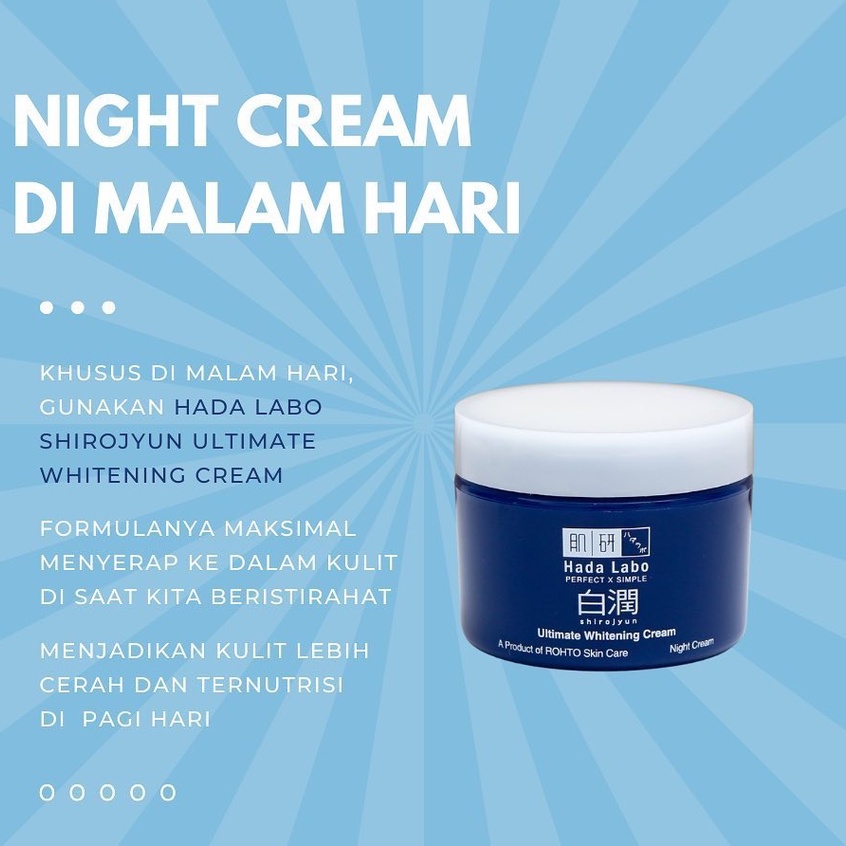 Hada Labo Shirojyun Ultimate Whitening Cream 40gr