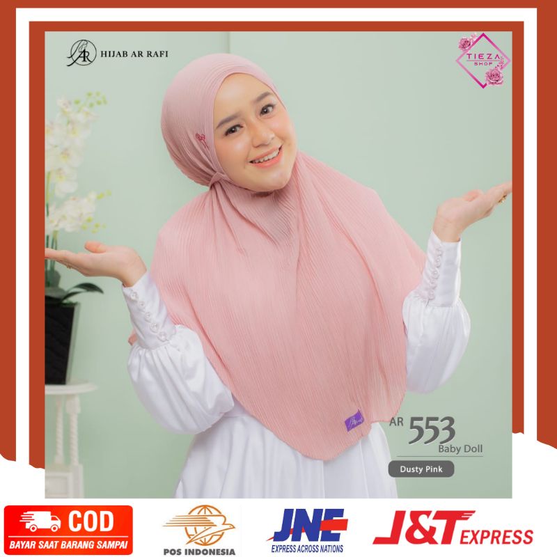 COD✔ Arrafi 553 hijab bergo full plisket