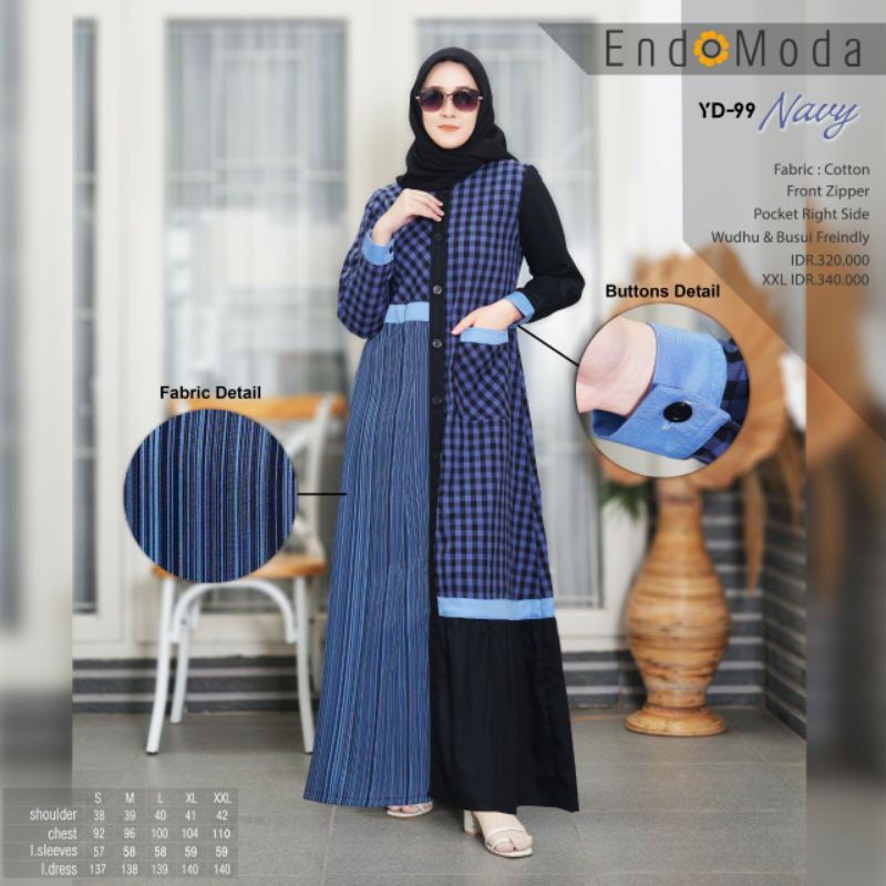 GAMIS ENDOMODA TERBARU YD 99 - GAMIS WANITA TERBARU ENDOMODA YD 99 - YD 99
