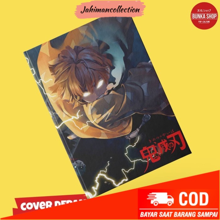

✨ BISA COD ✨ Notebook Anime Kimetsu no Yaiba Zenitsu B Hardcover A5 Buku Catatan