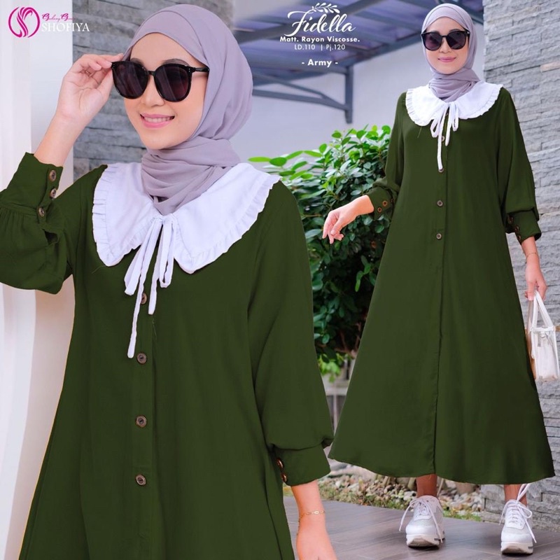 gamis midi fidella maxy