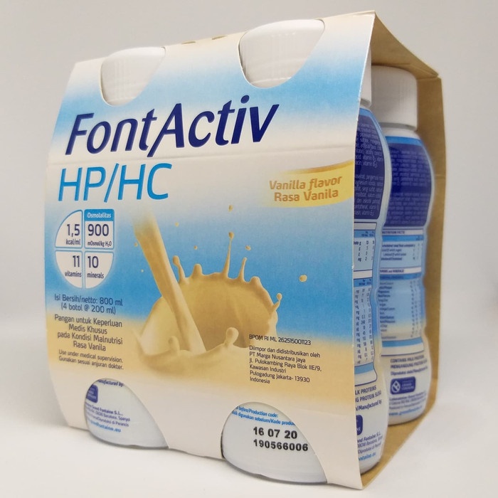 

TERLARIS FontActiv HpHc susu Fresubin nutrisi tinggi kalori protein isi 4/pak