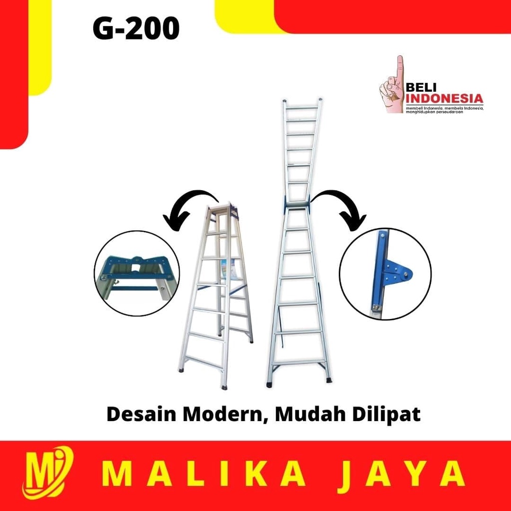 Tangga Lipat Aluminium Galaxy 2 Meter