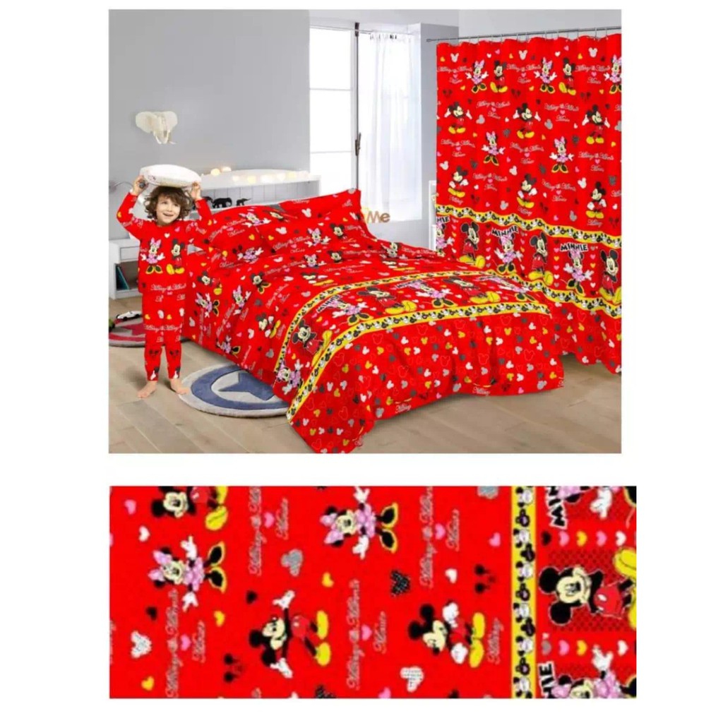 SEPREI MICKEY MOUSE TERLARIS UK 160X200