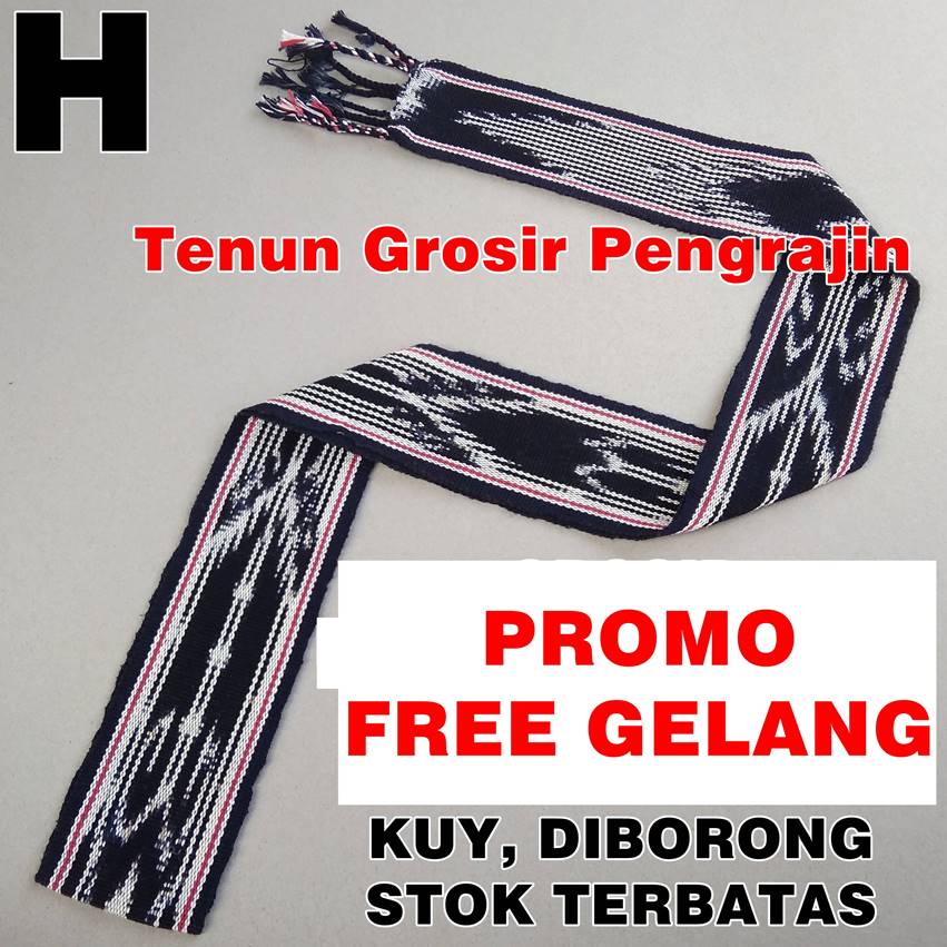 Ikat Kepala Tenun Etnik Motif Dayak Kalimantan Toraja Sumba Lombok Kain PROMO TERMURAH-H (Nusa)