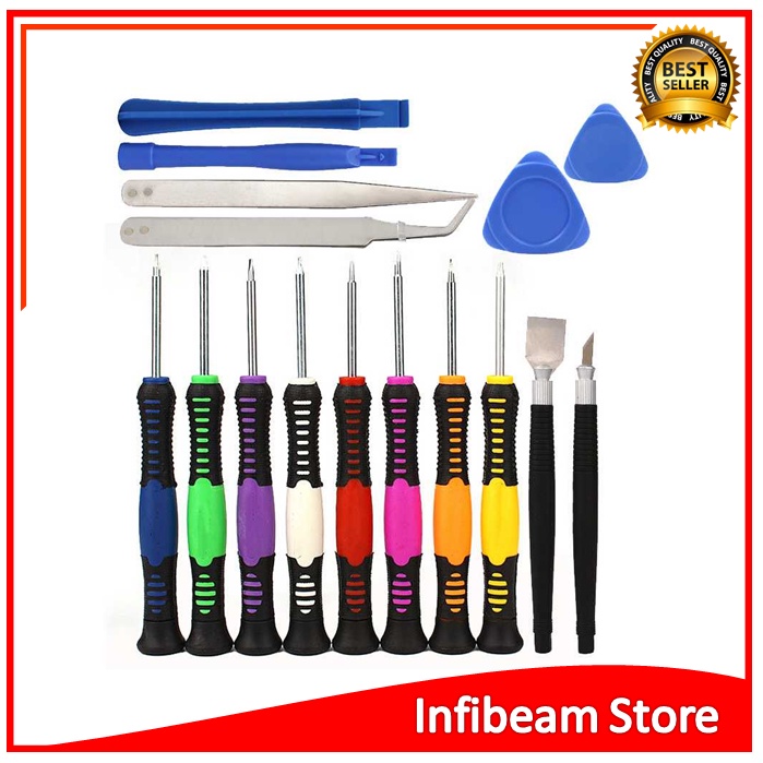 POWER Obeng Set 16 in 1 Reparasi Smartphone Handphone 2811 ATAU Obeng Set Reparasi Obeng Reparasi