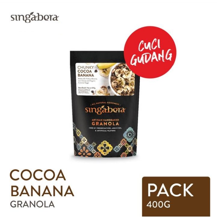 

[Cuci Gudang] Singabera Granola Chunky Cocoa Banana (Pisang Coklat)