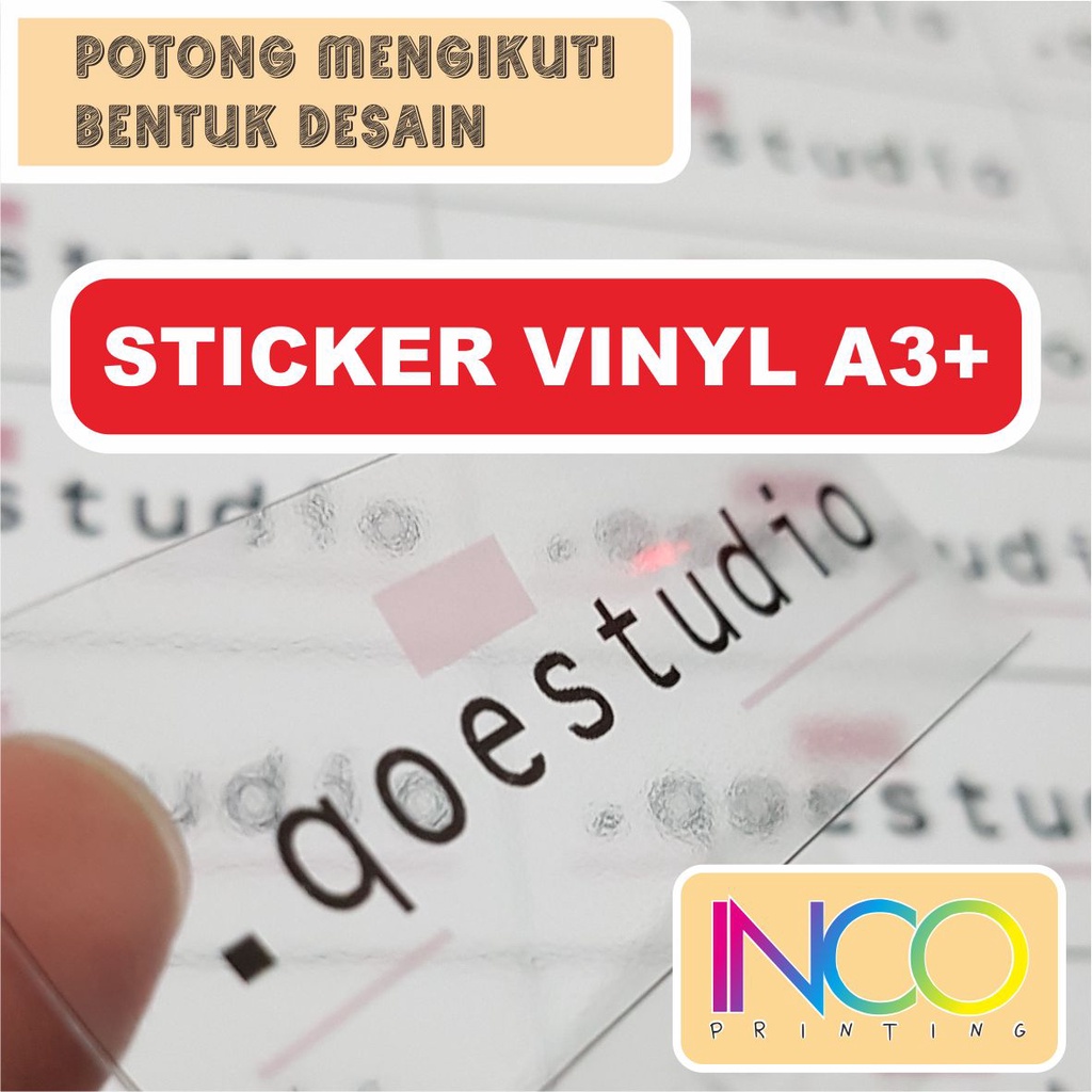 

Sticker Vinyl A3+ (sudah termasuk potong bentuk)