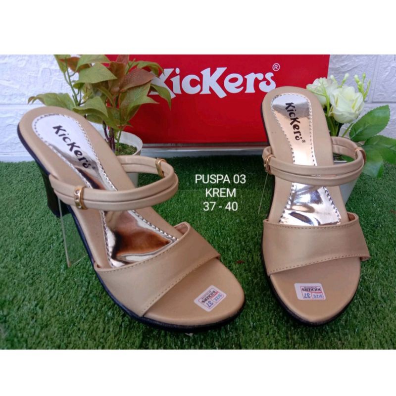 (COD) SANDAL PESTA KICKERS WANITA SENDAL HILS 7CM HIGH HEELS ANDIN SANDAL ANAK IBU REMAJA MURAH BERK