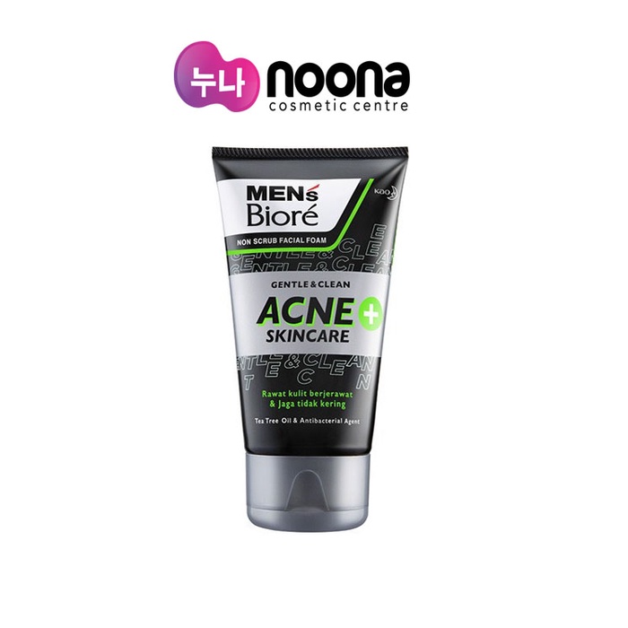 MENS BIORE FACIAL FOAM GENTLE & CLEAN ACNE SKINCARE