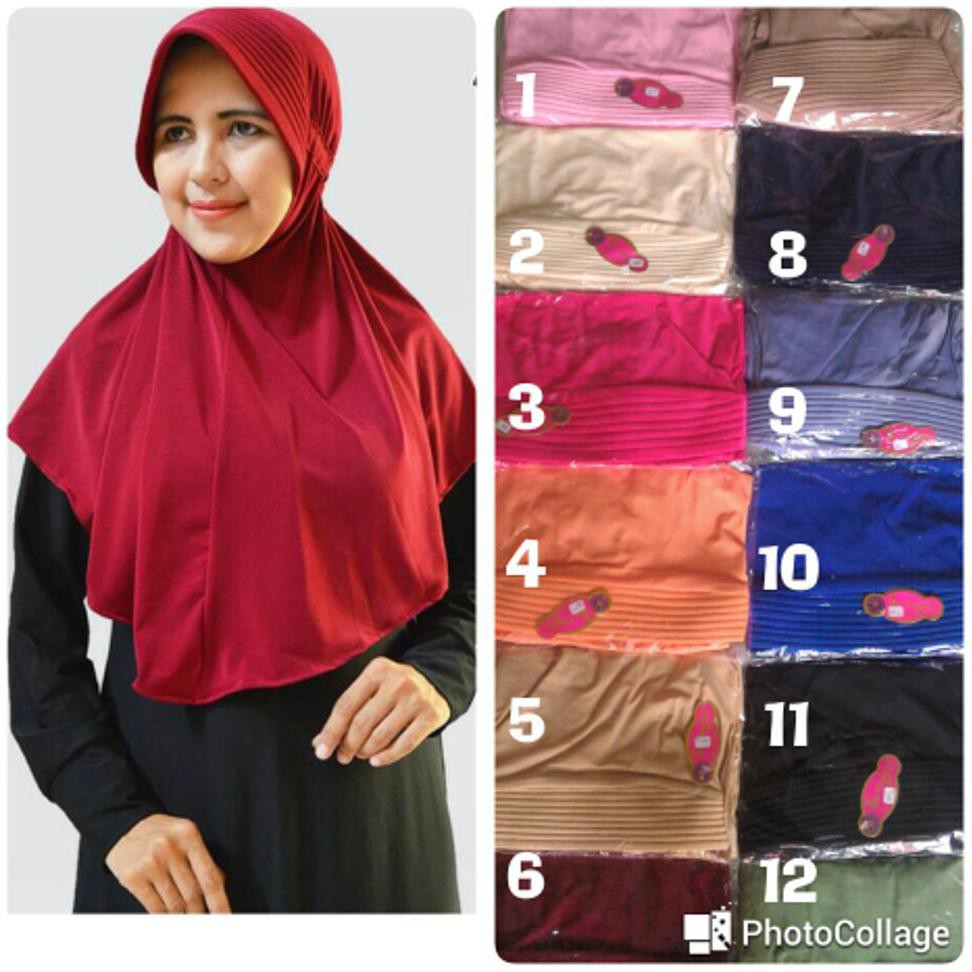 BERGO PET KCB POLOS / JILBAB HUSNA / JILBAB SERUT/ KERUDUNG