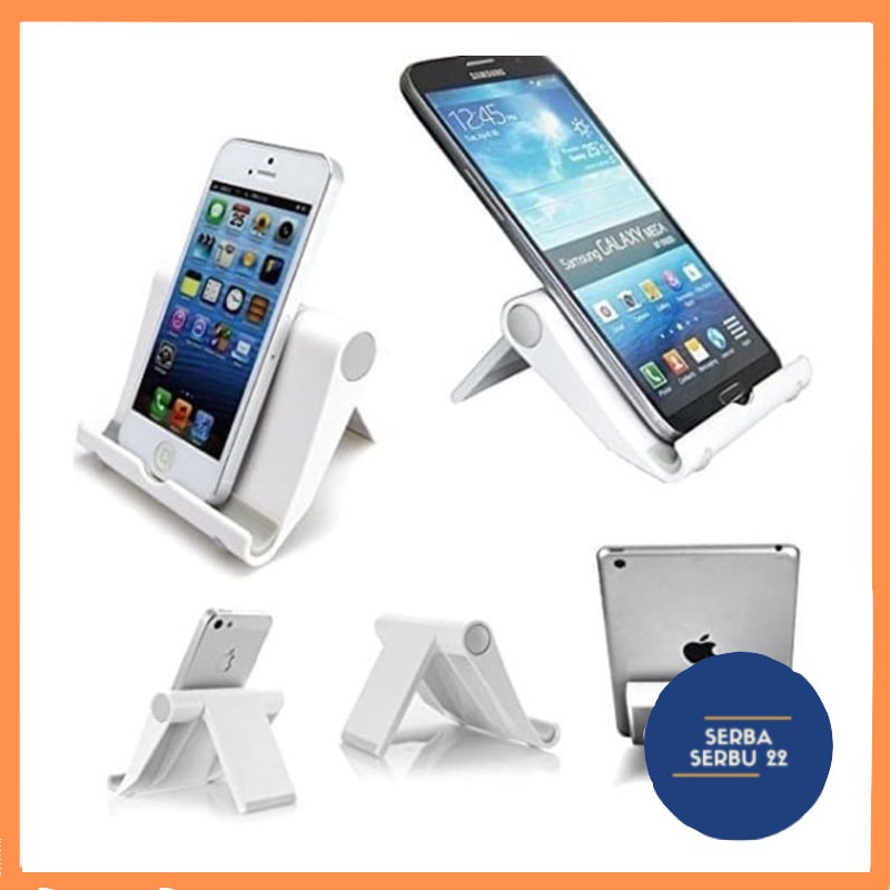 Stand Holder Handphone JUMBO MAX 7.5inc Universal Bahan Plastik untuk Meja