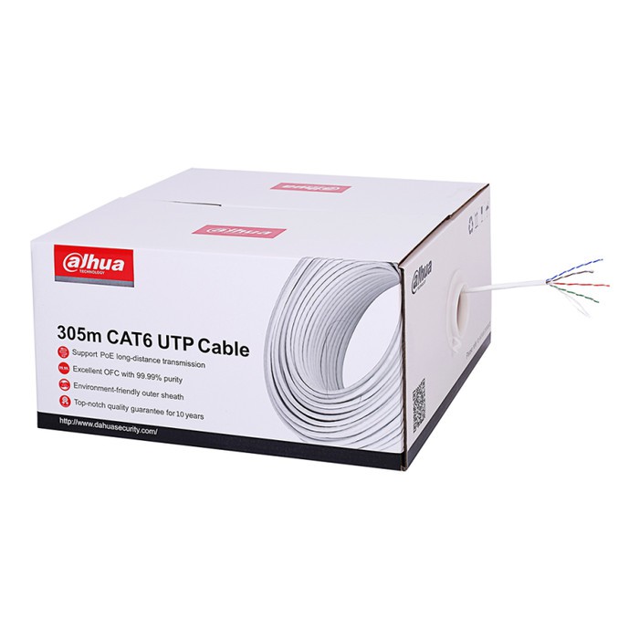 Promo Kabel lan Dahua UTP CAT 6 Tembaga Murni (METERAN) siap pakai Limited