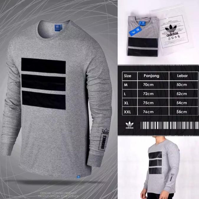 Kaos Baju Lengan Panjang Adidas Berlin Fashion Sport Brand Pria Wanita