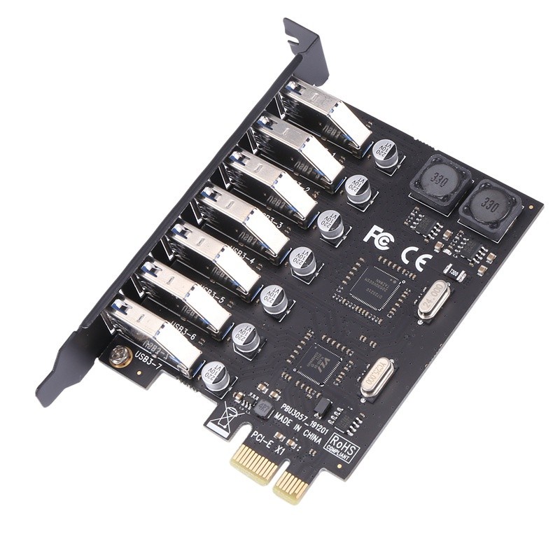 PCIE USB 7 Port USB 3.0 High Speed PCI Express X1 USB HUB