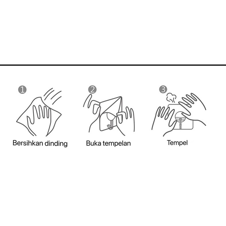 ELDE 1 - HOOK GANTUNGAN TEMPEL DINDING KUAT DAN TAHAN