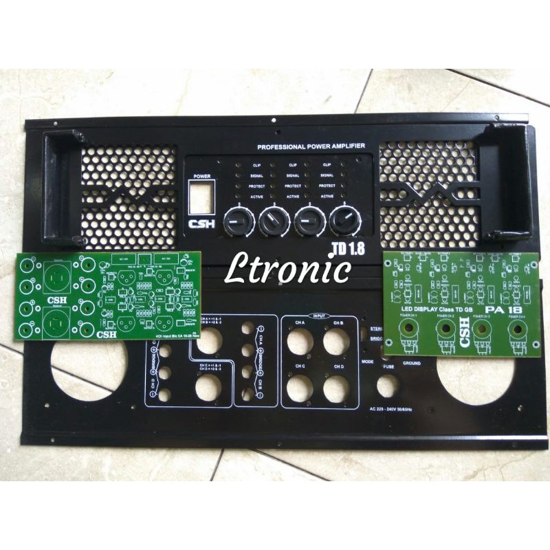 Panel TD 1.8 4channel Plat TD 1.8 4channel Panel power ampli TD 1.8 4 channel