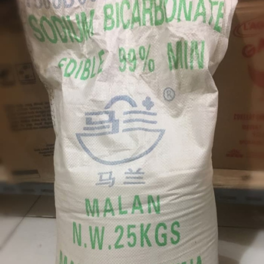 

Baking Soda Kue Malan Sodium Bicarbonate Pengembang Roti Repack 1Kg