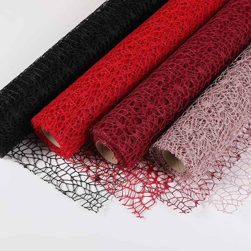 Kertas Buket Bunga Motif Jaring Circleouquet Kertas Buket Jaring Korean Circle Mash Kertas Buket Jar