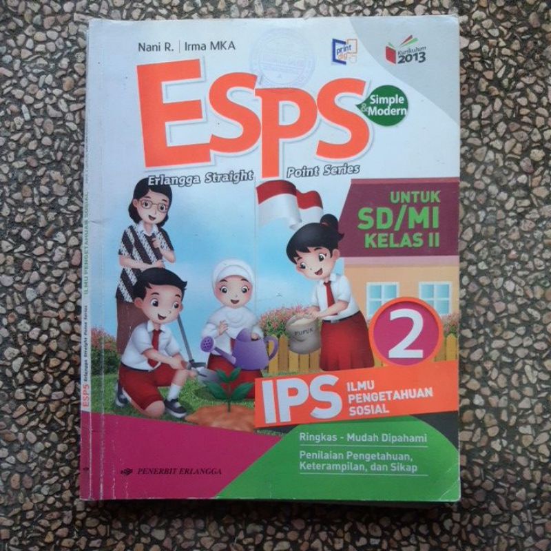 buku Esps Ips. Ilmu Pengetahuan Sosial sd kelas 1.2.3.4.5.6 revisi Kurikulum 13-Ips 2