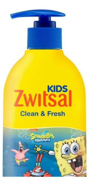 Zwitsal Kids Seri SpongeBob Bubble Bath &amp; 2in1 - Botol 280ml / Refill 250mL