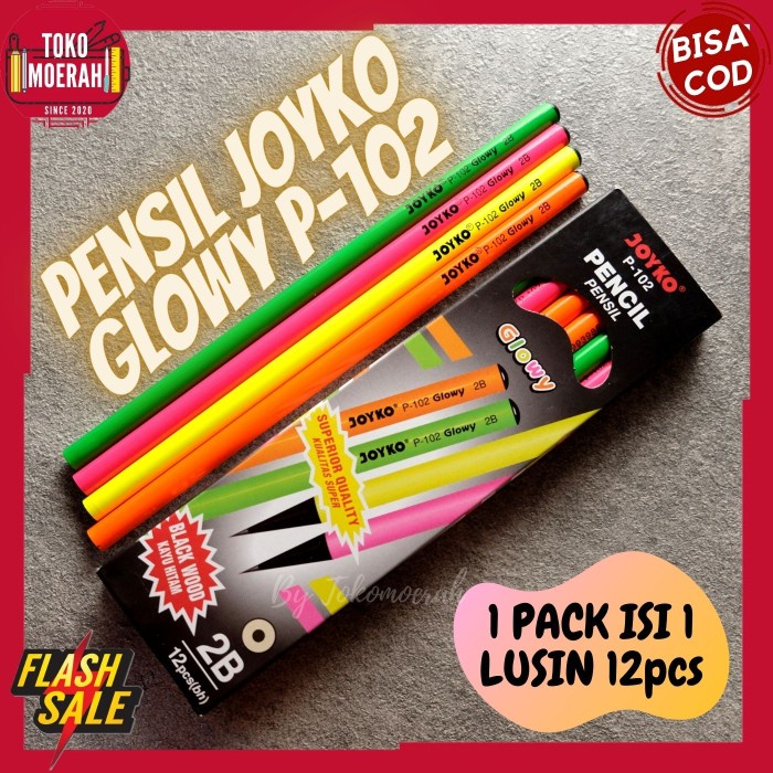 

Diskon 1 Lusin Pensil Joyko P-102 Glowy Isi 12Pcs Pensil 2B Lucu Unik Murah Gilaa!!!