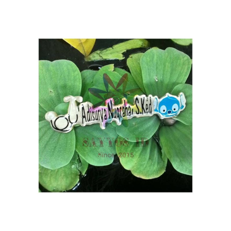 

Name Tag Resin Peniti / Jarum