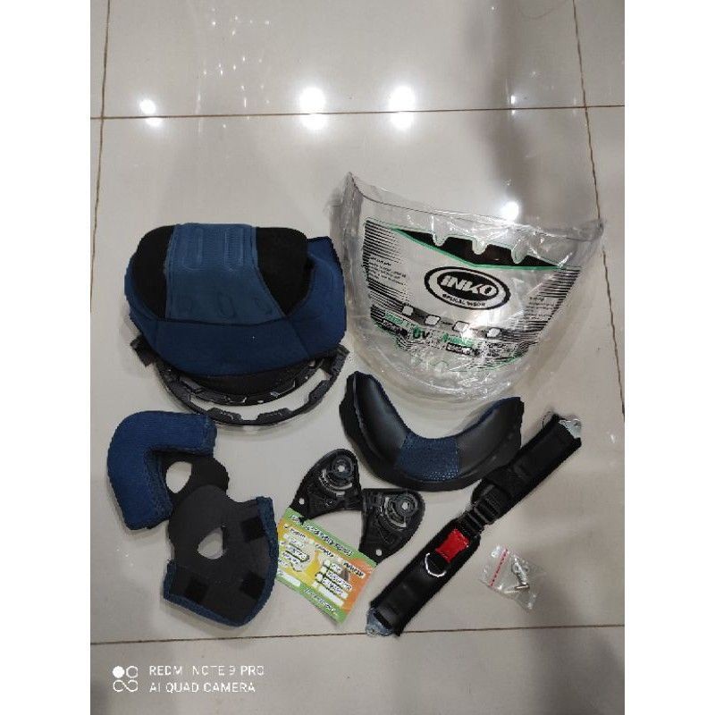 Fullset paket Busa helm ink Centro fullset  + tali helm + kaca ink Centro