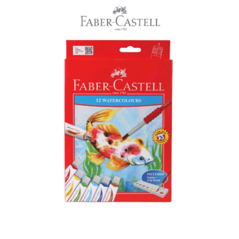 

CAT AIR WATER COLORS 12 WARNA FABER CASTELL 12 ML TUBE ORIGINAL