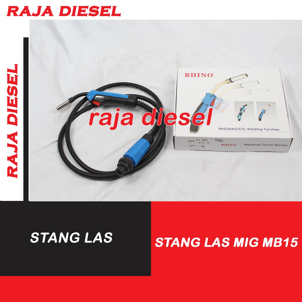 MIG Welding Torch Stang Gun Las CO 2 MB15 STANG LAS MIG