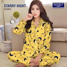 ISANNY PIYAMA SET PP SIZE.L/PIYAMA  STARMOON PP/EMON PP READY STOK