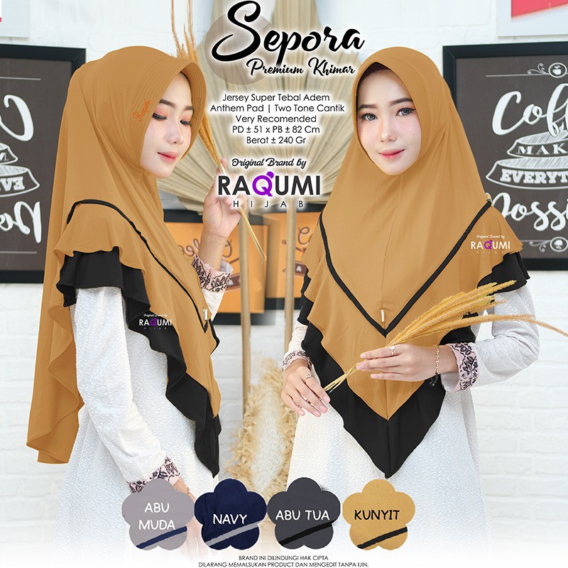 Hijab Instan Sepora Premium Jersey Super Original Raqumi-5